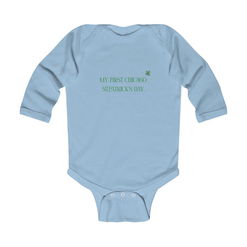 "My First St. Patrick's Day" with Shamrock - Infant Bodysuit