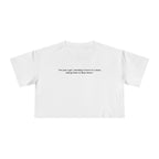 "I’m just a girl, standing in front of a team, asking them to Bear Down." — Crop Tee