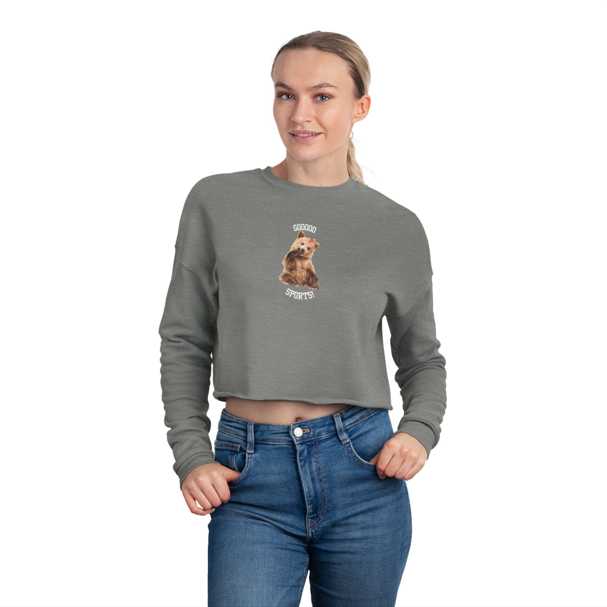 Gooooo Sports! — Cropped Sweatshirt Graphic (Women's)