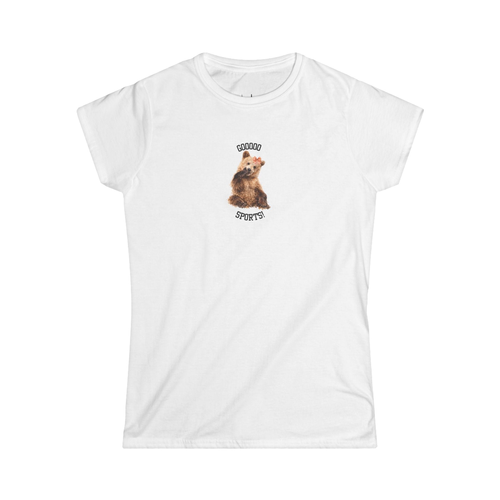 'Gooooo Sports!' Cute Bear — Graphic Women's Tee