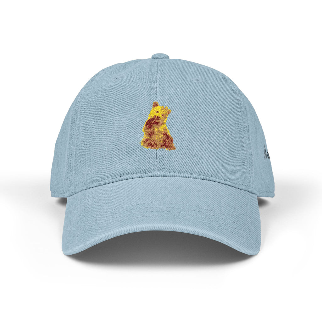 Embroidered Bear Denim Hat — Gooooo Sports!