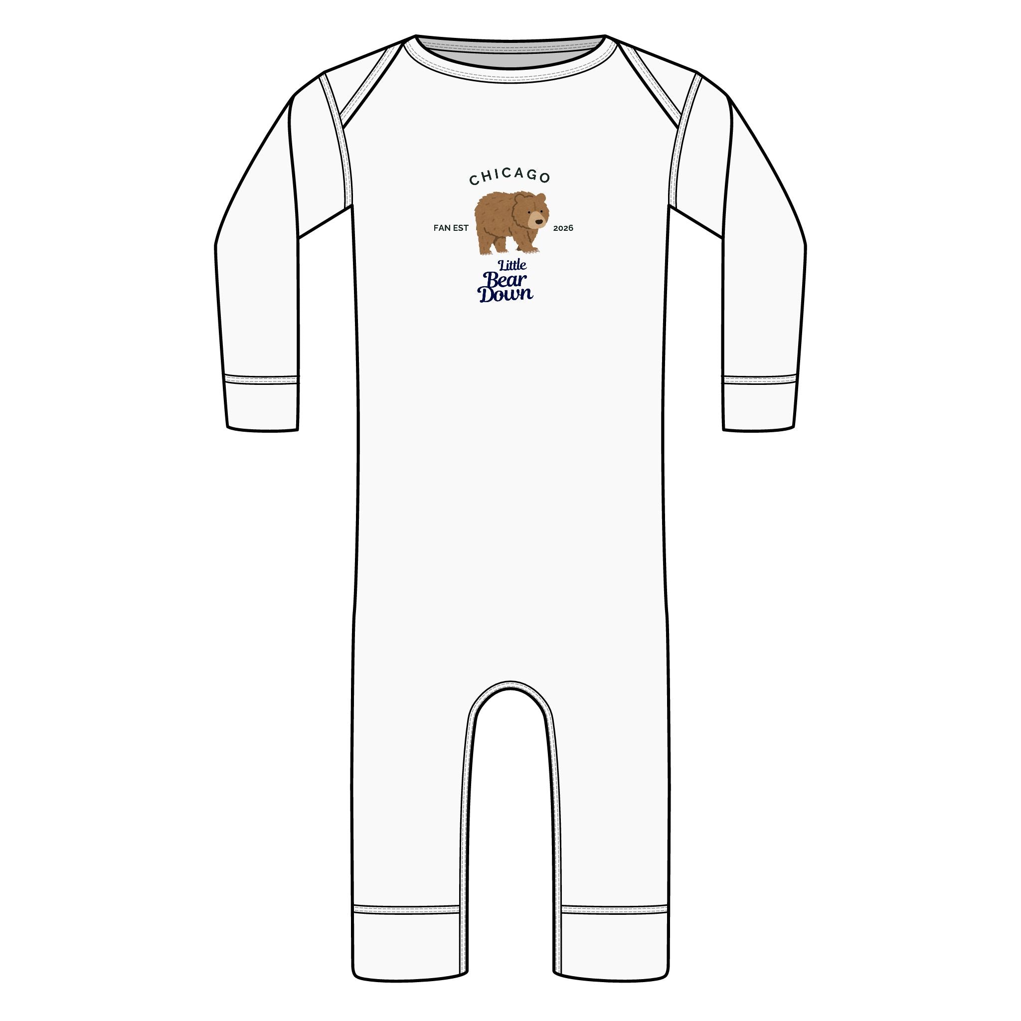 Little Bear Down – Infant Long Leg Bodysuit
