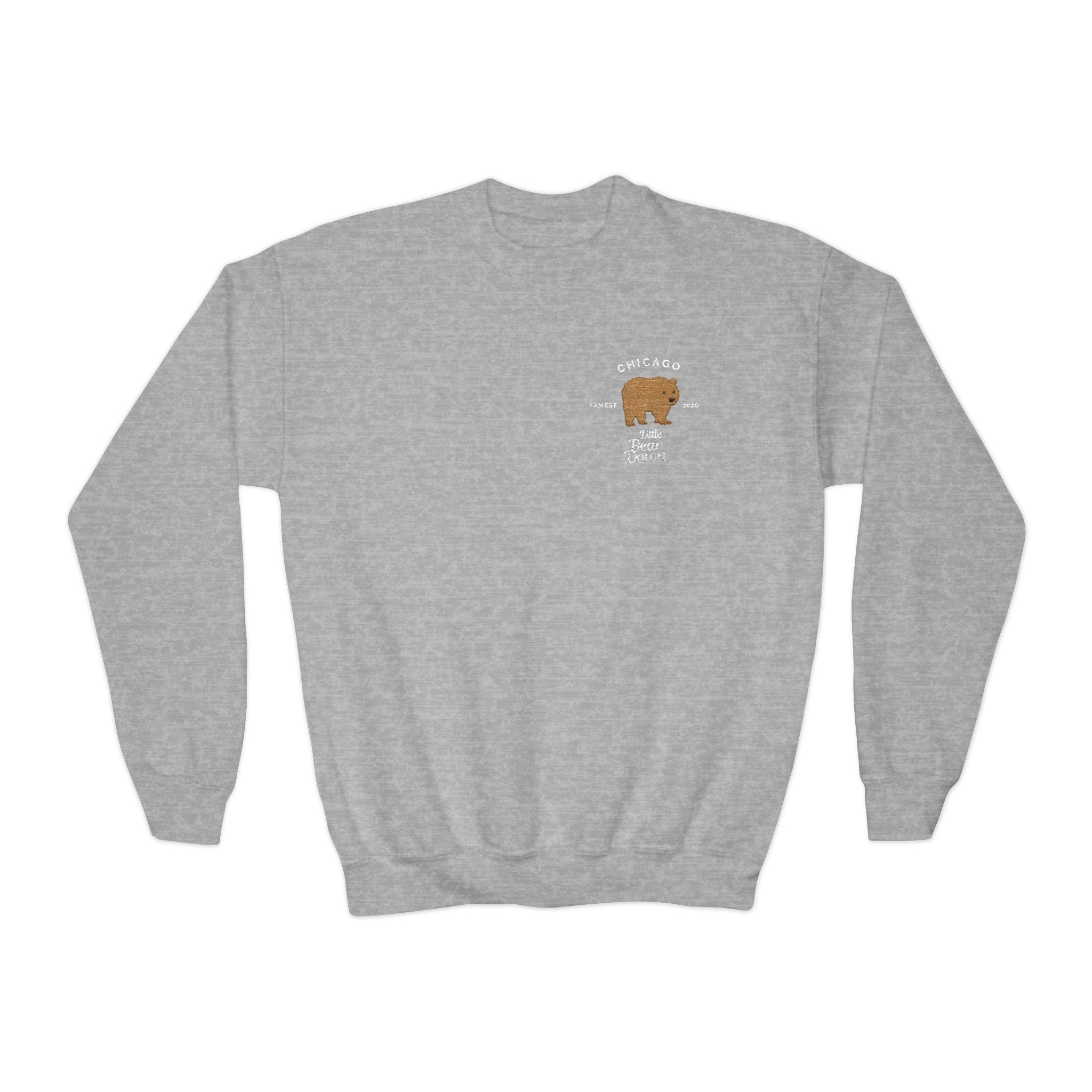 Little Bear Down — Youth Crewneck Sweatshirt