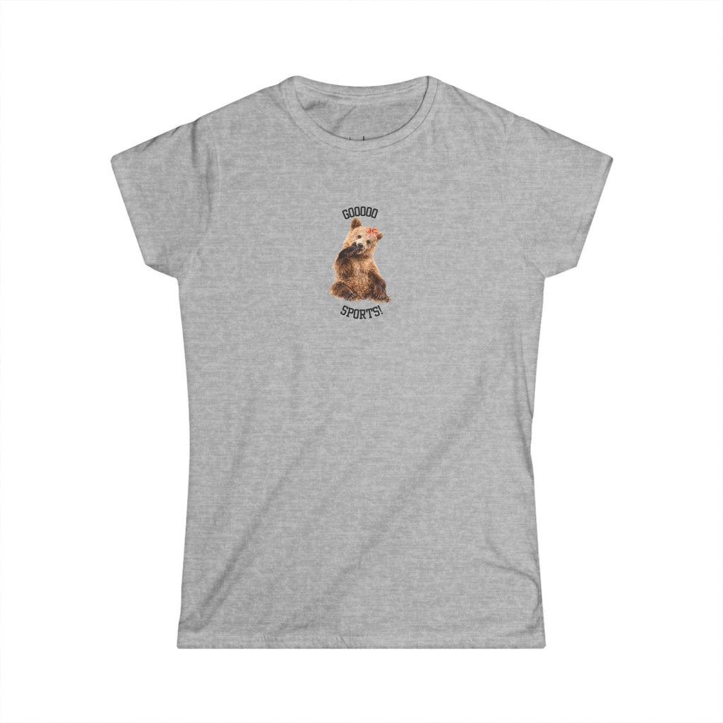 'Gooooo Sports!' Cute Bear — Graphic Women's Tee