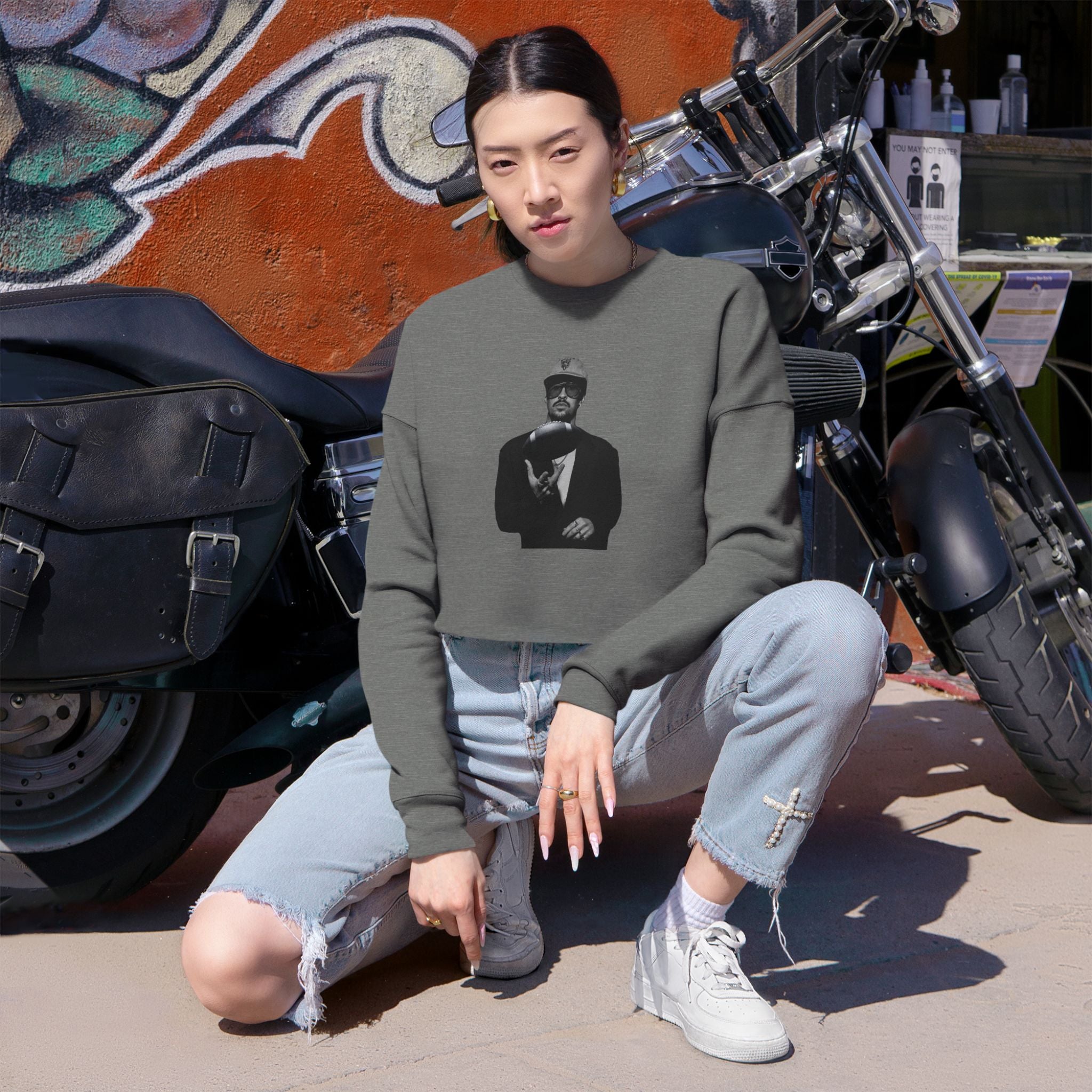 Bad Bears Bunny — Cropped Sweatshirt