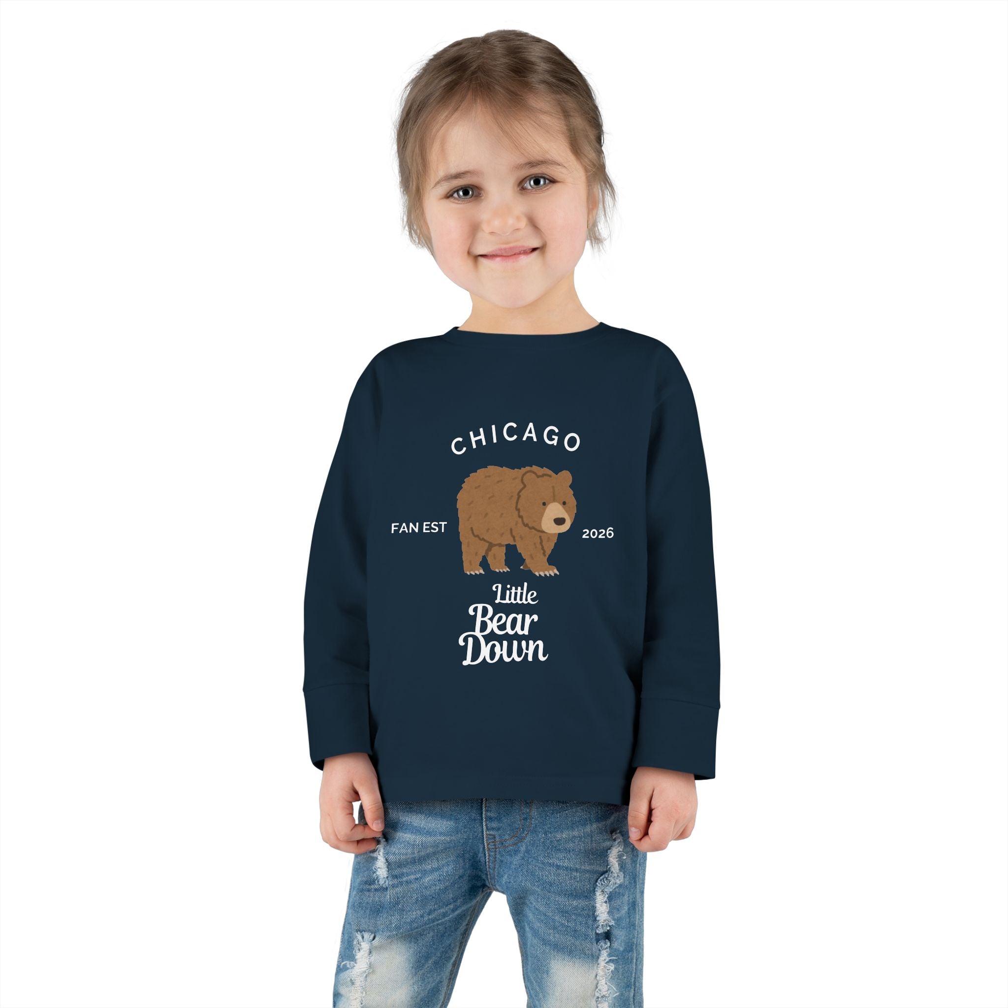 Little Bear Down Toddler Long Sleeve Tee
