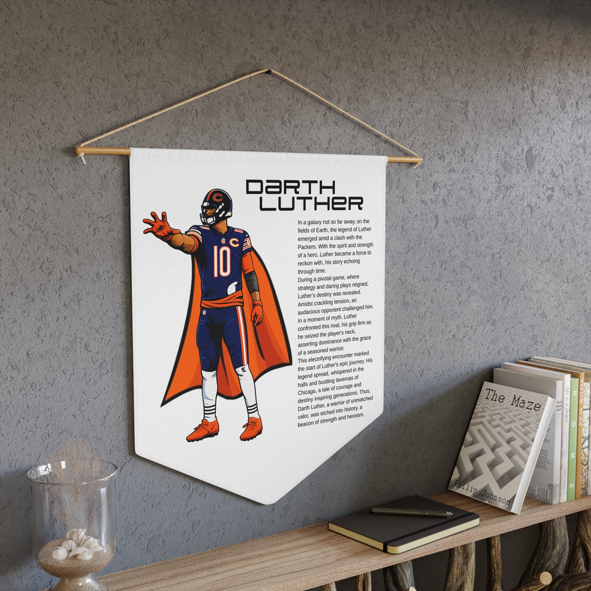 Darth Luther Football Pennant